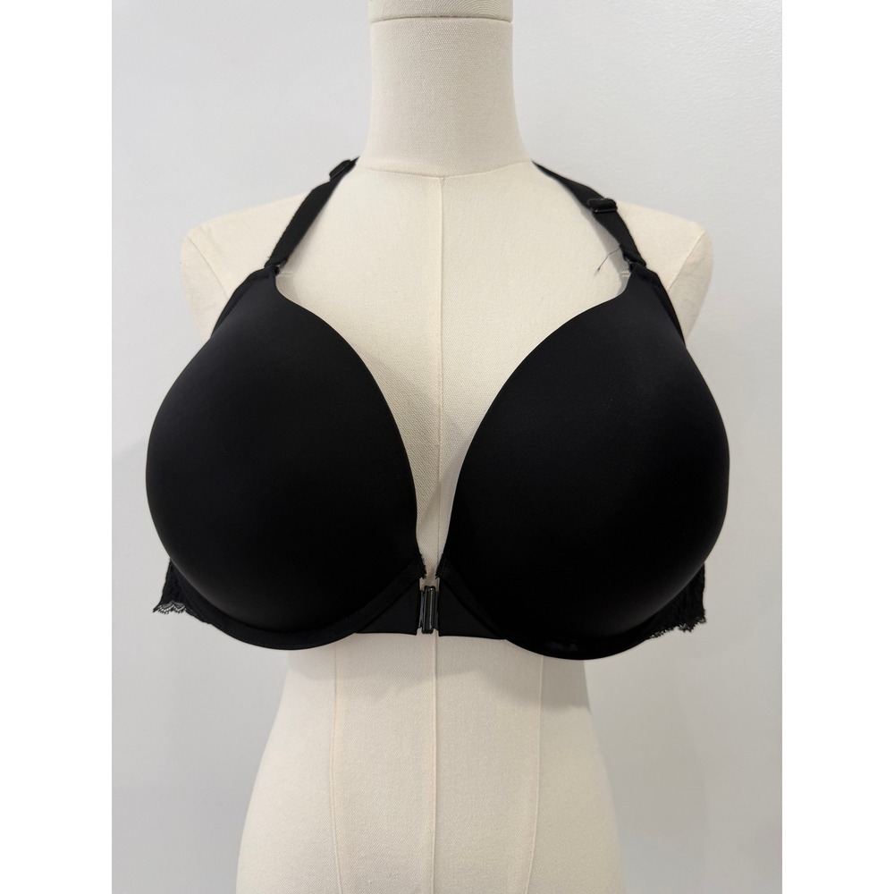 Torrid Curve Black Lace Racerback Front Closure Bra 46C‎